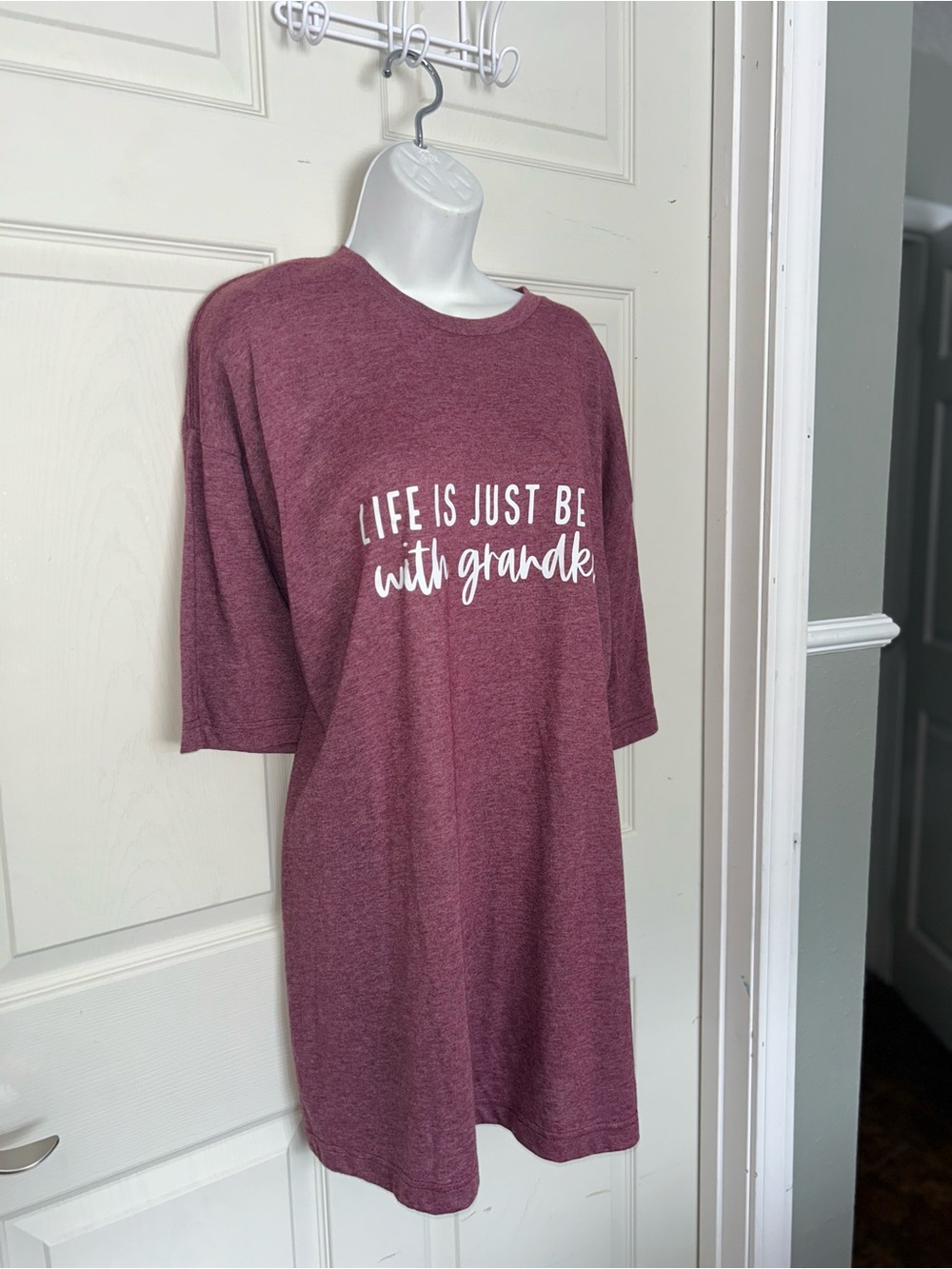 Graphic Tee “Life is just better with grandkid” - Dusty Rose with White Script